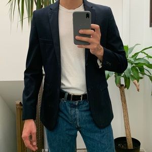 TOPMAN BLUE BLAZER, Navy Blue , Slim fit, Size 38R,